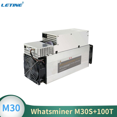 Whatsminer M30S+ de MicroBT que mina o algoritmo SHA-256 com um hashrate máximo do consumo de potência 100Th/s 3400W