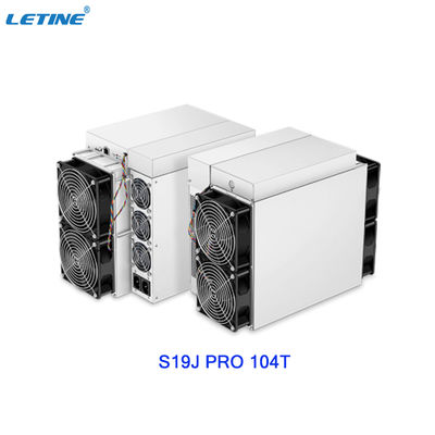 Máquina de mineração da fonte de alimentação APW12 29.5w/T de Bitmain Antminer S19j pro 104th BTC