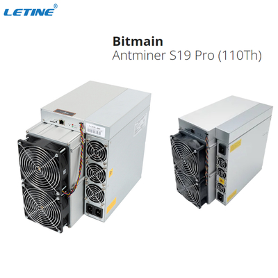 Máquina de mineração brandnew de Bitmain Antminer S19Pro 110T S19 pro 110T S19J pro 104T 100T 96T Asic Bitcoin