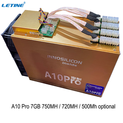 Mineiro With Power Supply de Innosilicon A10pro 7GB 750MH 720MH 500Mh Eth do mineiro de Ethereum Asic da segunda mão
