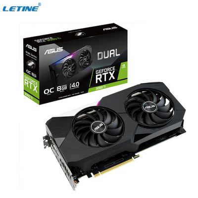 Placa gráfica ASUS DUAL-RTX3060TI-O8G-V2 do jogo de Hashrate do fechamento