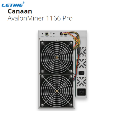 Relação cripto dos ethernet do Th 3400W de Canaan Avalon 1166pro 81 do mineiro de SHA 256 BTC