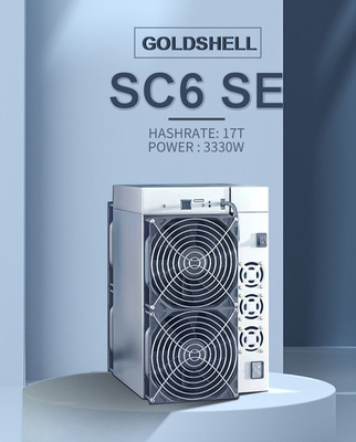 SE 17TH/S Sia Coin Miner de Letine Goldshell SC6 do mineiro de 3330W Goldshell Asic