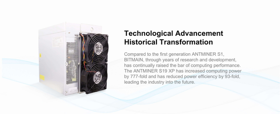 Algoritmo Bitmain Asic Antminer de Letine 141Th 3010W Asic Bitmain Antminer S19 XP SHA-256