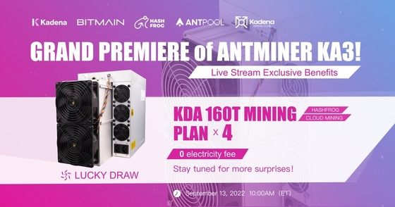 Máquina de mineração nova superior KD6 do mineiro KA-3 3154W Kadena de Bitmain Antminer KA3 166T KDA KD máxima