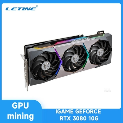 Mineração Rig Graphics Card de Graphic Card IGAME GEFORCE RTX 3080 10G ZEC LTC etc. do mineiro de LETINE