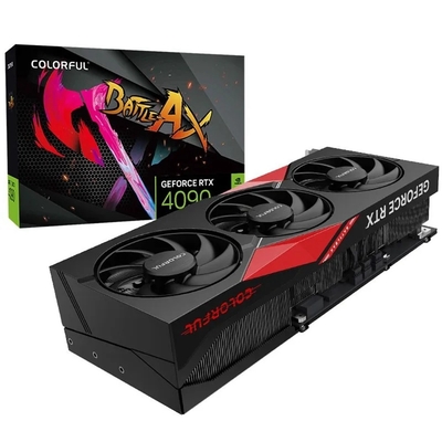 Placa gráfica colorida do jogo de placa gráfica do computador de secretária de RTX 4090 GPU