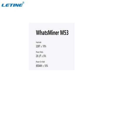Mineiro do algoritmo de Water Cooling SHA-256 do mineiro de Whatsminer M53 hidro BTC Bitcoin Asic