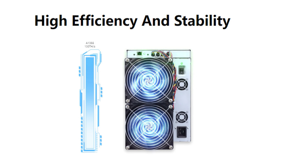 Máquina de mineração Avalon de BTC Bitcoin A1366 130th 3250W SHA-256 Hashrate alto