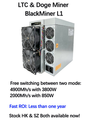 Mineiro 4900Mh 3800W do doge de LTC Litecoin da máquina de mineração de Blackminer L1 Scrypt