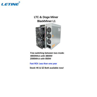 Moeda rápida do DOGE de Blackminer L1 4900MH 2000MH LTC da máquina de ROI High Profit Asic Miner