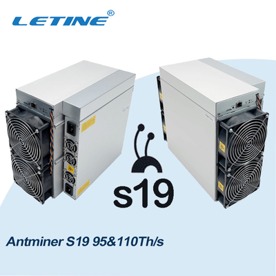 Máquina de mineração Asic do bocado de Antminer S19j pro Bitmain Antminer 90T 95T 100T 102T 104T 110T