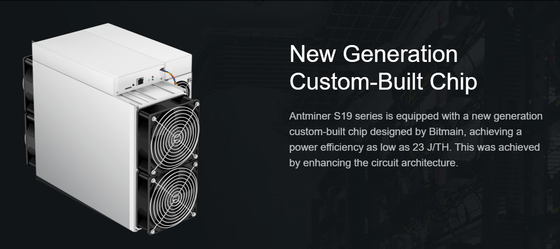 Máquina de mineração Asic do bocado de Antminer S19j pro Bitmain Antminer 90T 95T 100T 102T 104T 110T