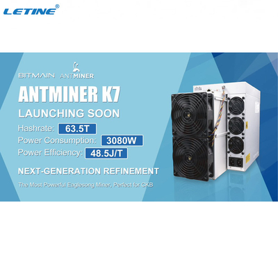 Moedas de Profitable For CKB do mineiro de Bitmain Antminer K7 Cryptocurrency Asic