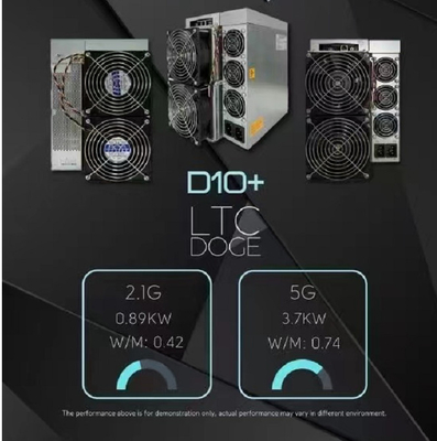 Consumo de mais baixa potência 890W do mineiro 2100M de Asic do doge do martelo D10+ 5000M LTC