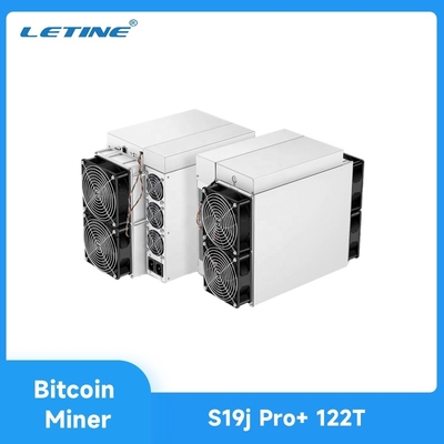 Mineiro de S19j Pro+ Bitmain Aisc Antminer 122T 3355W BTC/BCH/BSV SHA256 Bitcoin Asic