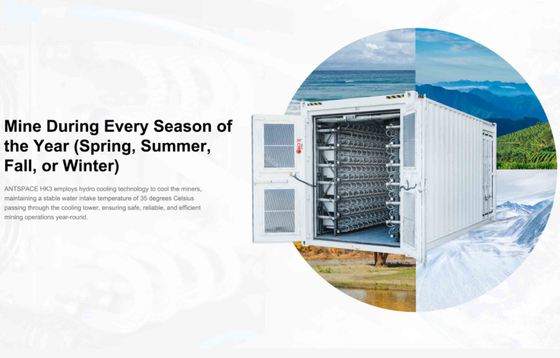 Mineiro refrigerando do mineiro BTC/BCH/BSV SHA256 da hidráulica 177T Bitcoin Asic de S19pro hidro