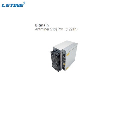 Mineiro 3355W da corrente de bloco do algoritmo de Bitcoin Miner S19j Pro+ 122T SHA 256 do mineiro de Bitmain BTC