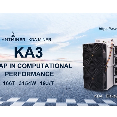 Mineiro KA3 166T 3154W Kda de Bitmain Aisc Antminer KDA que mina os ethernet RJ45