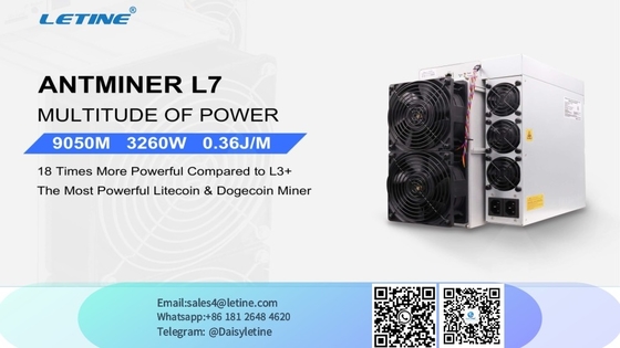 Mineiro da refrigeração a ar do mineiro L7 LTC/DOGE Scrypt de Litecoin 8800M 9050M 9300M 9500M