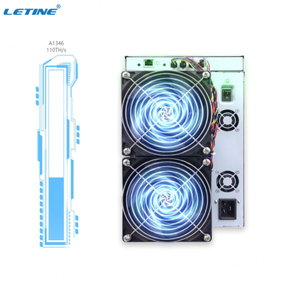 Mineiro With Power Supply de A1346 A1366 Canaan Avalon Miner 1346 110T Bitcoin