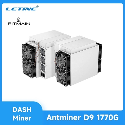 Traço usado X11 1770Gh 3148W 75db de D7 1234gh Bitmain Antminer D9