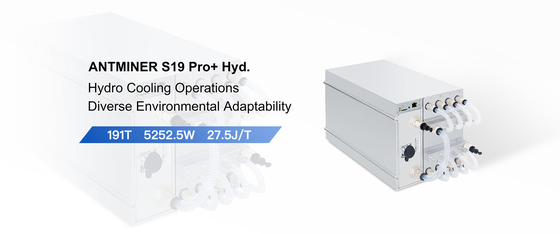 Hidráulica de Antminer S19 Pro+ (198Th) de Bitmain que mina o mineiro refrigerar de água BTC de 198Th/s 5445W