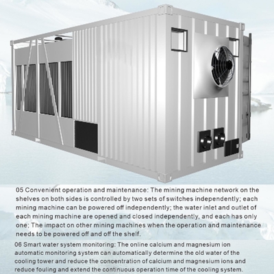 mineiro Container refrigerar de água do recipiente de 235kw Bitmain Antminer hidro