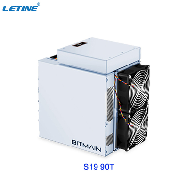 75db 90T S19 Bitmain Antminer com consumo de potência de 3250W
