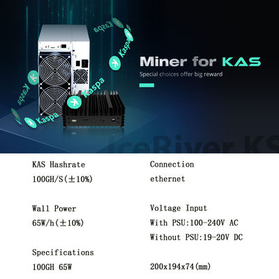 O melhor mineiro KS3L 5T KS3 8T KS1 KS2 KAS Mining Machine de ICERIVER KS0 100G Kaspa