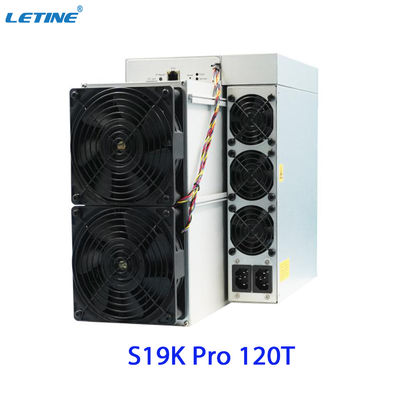 Envio rápido Bitmain Asic Antminer S19K Pro 120T 23W Baixo consumo de energia para máquina de mineração de Bitcoin