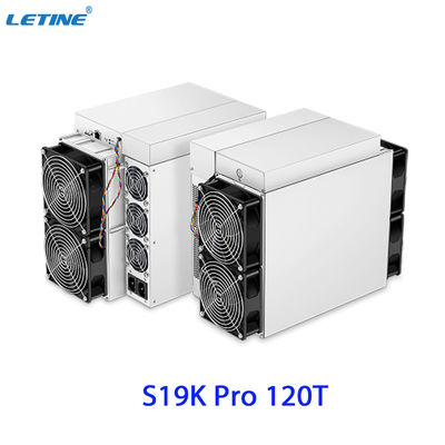 Envio rápido Bitmain Asic Antminer S19K Pro 120T 23W Baixo consumo de energia para máquina de mineração de Bitcoin