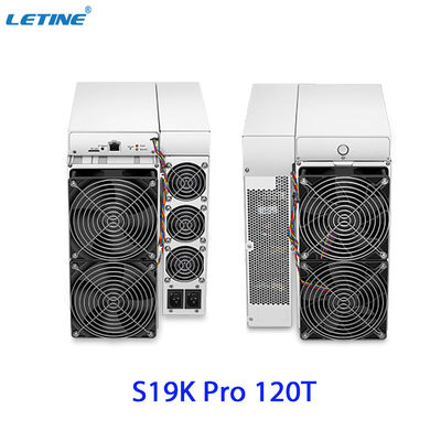 Envio rápido Bitmain Asic Antminer S19K Pro 120T 23W Baixo consumo de energia para máquina de mineração de Bitcoin