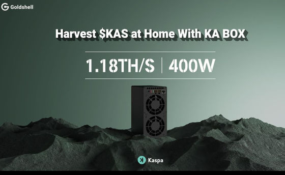 Novo Kaspa Miner KA Box Glodshell KA BOX 1.18T 400W para minerador Kas