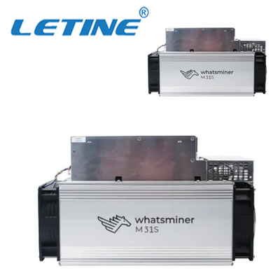 Moeda 12V do Th BTC de SHA-256 3361W Whatsminer M31s+ 80