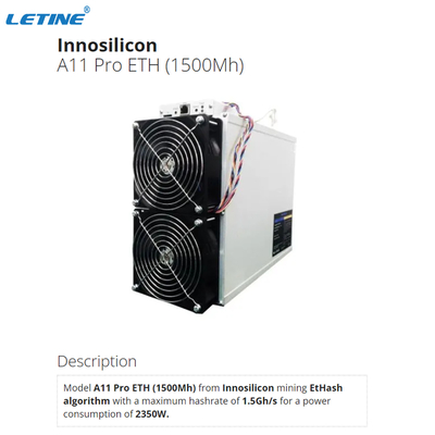 Mineiro A11 pro 8G 1.5Gh/S 1500Mh Hashrate de Innosilicon Asic