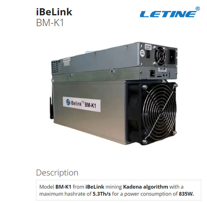 Moeda branca de Kadena KDA da mineração de Ethernet Interface For do mineiro do iBeLink de BM-K1 74db 12V