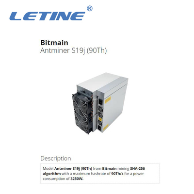 Bitmain Asic Antminer S19J 90T 3100W para o mineiro S19J PRO 104T S19 PRO 110T Ant Miner de BTC Bitcoin