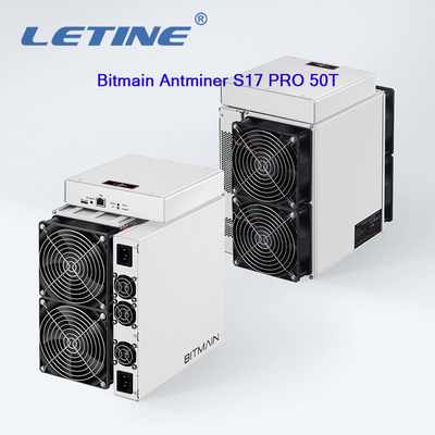 Segunda da mão de Bitcoin S17 Asic do mineiro pro 50t 1975W S17 76T SHA-256 criptografia de Antminer S17
