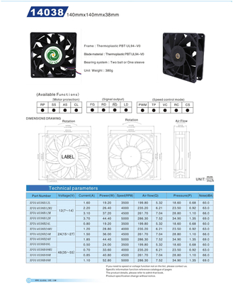 Mineração Rig Cooling Fans M30 M31s M31s++ de M20s M21s M21 para Whatsminer