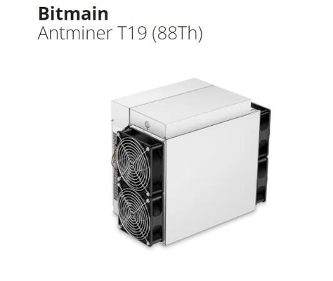 Mineiro de Antminer T19 88Th conservado em estoque 84TH Bitmain SHA-256 Bitcoin BTC