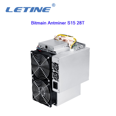 Antminer S15 (28o) de Bitmain que mina 2 algoritmos 28Th/s um consumo de potência de 1596W.