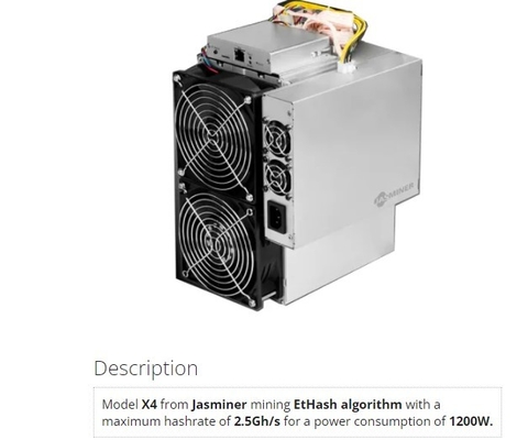mineiro Ethash Ethernet Interface de 75db 1200W 2.5Gh/S Asic