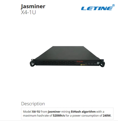 Mineiro 1200W 520Mh/S X4-1U de Jas da máquina de mineração de ETH