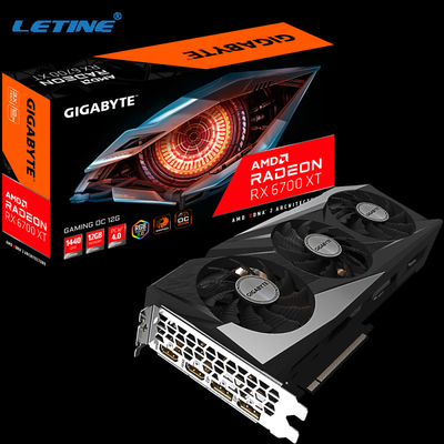 Mineiro Graphic Card RX6900XT AMD Radeon RX 6800 XT 6700XT 6600XT 5700XT de 12GB GDDR6 XFX