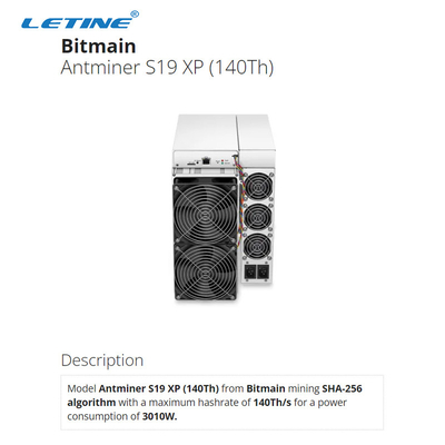 S19 XP 140TH 3100W Bitmain Asic Antminer Hashrate alto 75db