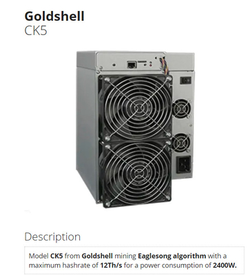 Mineiro de Goldshell KDA Asic da máquina de mineração de KD5 pro 24.5T 3000W Cryptocurrency