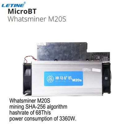 Os mineiros usados MicroBT Whatsminer M20S 68T 70T de SHA-256 BTC Blockchain morderam o MINEIRO da moeda