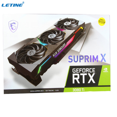placa gráfica da mineração 12G para a placa gráfica do jogo do si SUPRIM X do jogo MSI GeForce RTX 3080