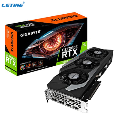 Fãs da placa gráfica 3 WINDFORCE de OC 12G do jogo de GeForce RTX 3080 da giga byte